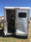 There were two horses inside of the trailer. Both horses walked away with minor scratches.